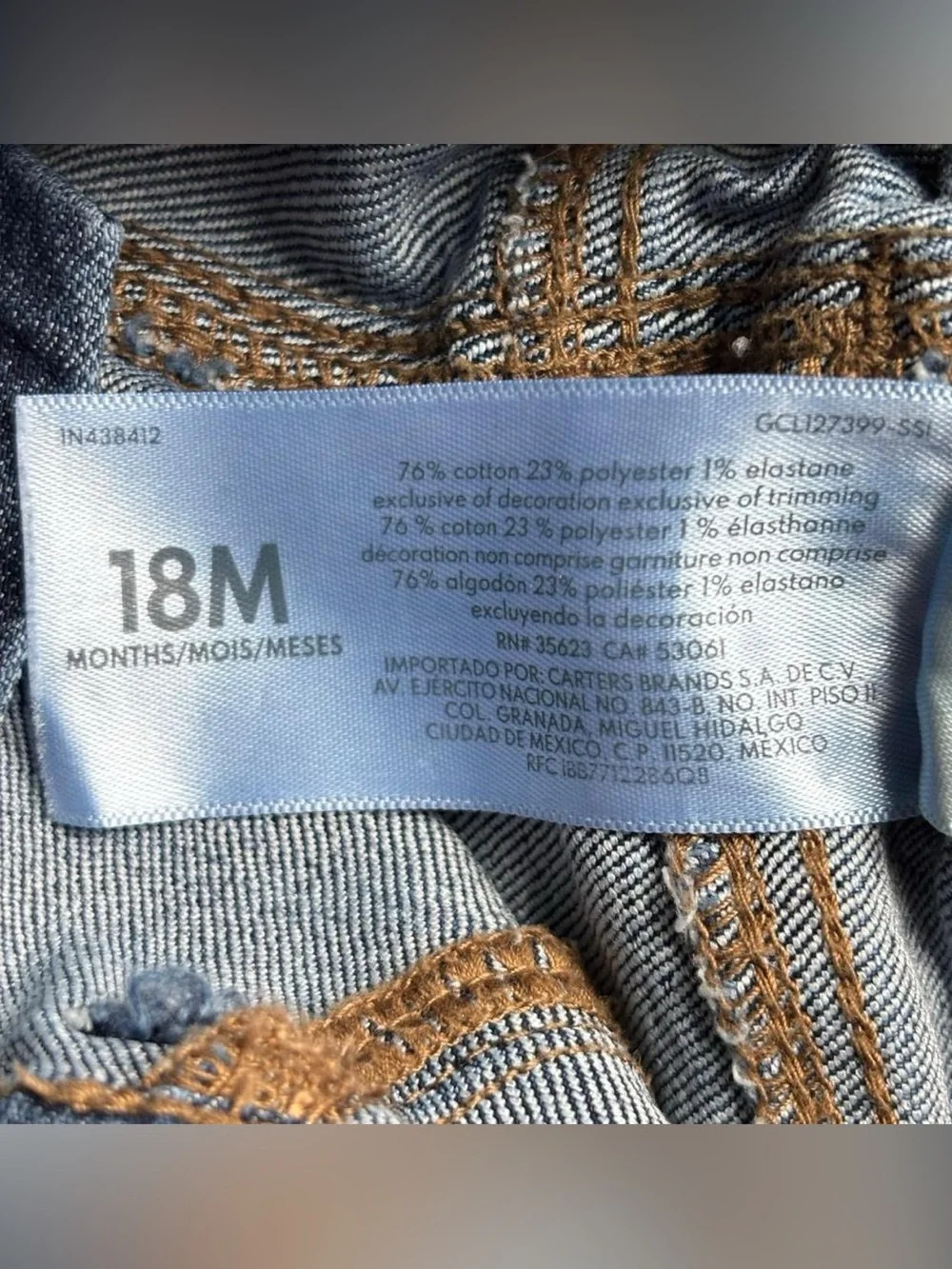 OshKosh B'gosh Girls Blue Denim Jeans